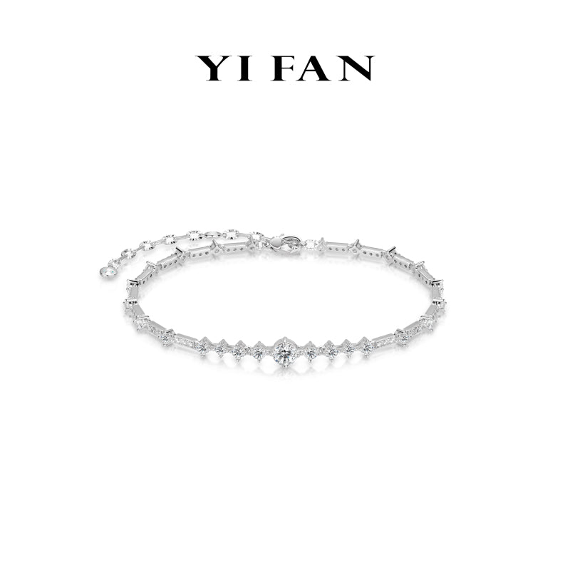 Stellar Sparkle Anklet Collection: Modern “Stardust Glimmer” exquisite Anklet (with extension)