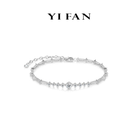 Stellar Sparkle Anklet Collection: Modern “Stardust Glimmer” exquisite Anklet (with extension)