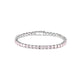 Promotional design The pink princess-cut Tennis Bracelet, sterling silver