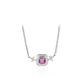 Promotion Christmas design: Modern "Rose red cube with stars Necklace"