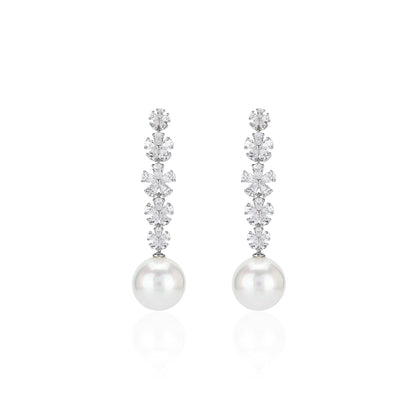 Pre-order Promotion：White"Christmas Snow" dangle earrings