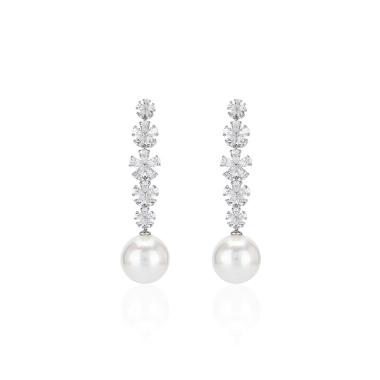 Pre-order Promotion：White"Christmas Snow" dangle earrings