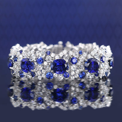 Christmas Promotion：Royal Blue Oval shape Luxury bracelet