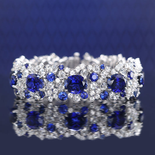 Christmas Promotion：Royal Blue Oval shape Luxury bracelet