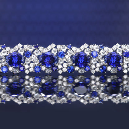 Christmas Promotion：Royal Blue Oval shape Luxury bracelet