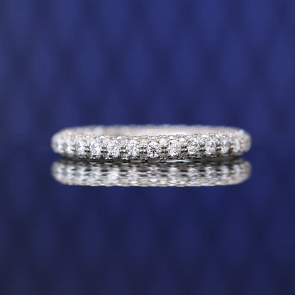 Minimalist collection: "Shining Stars” eternity band Ring (Unisex)