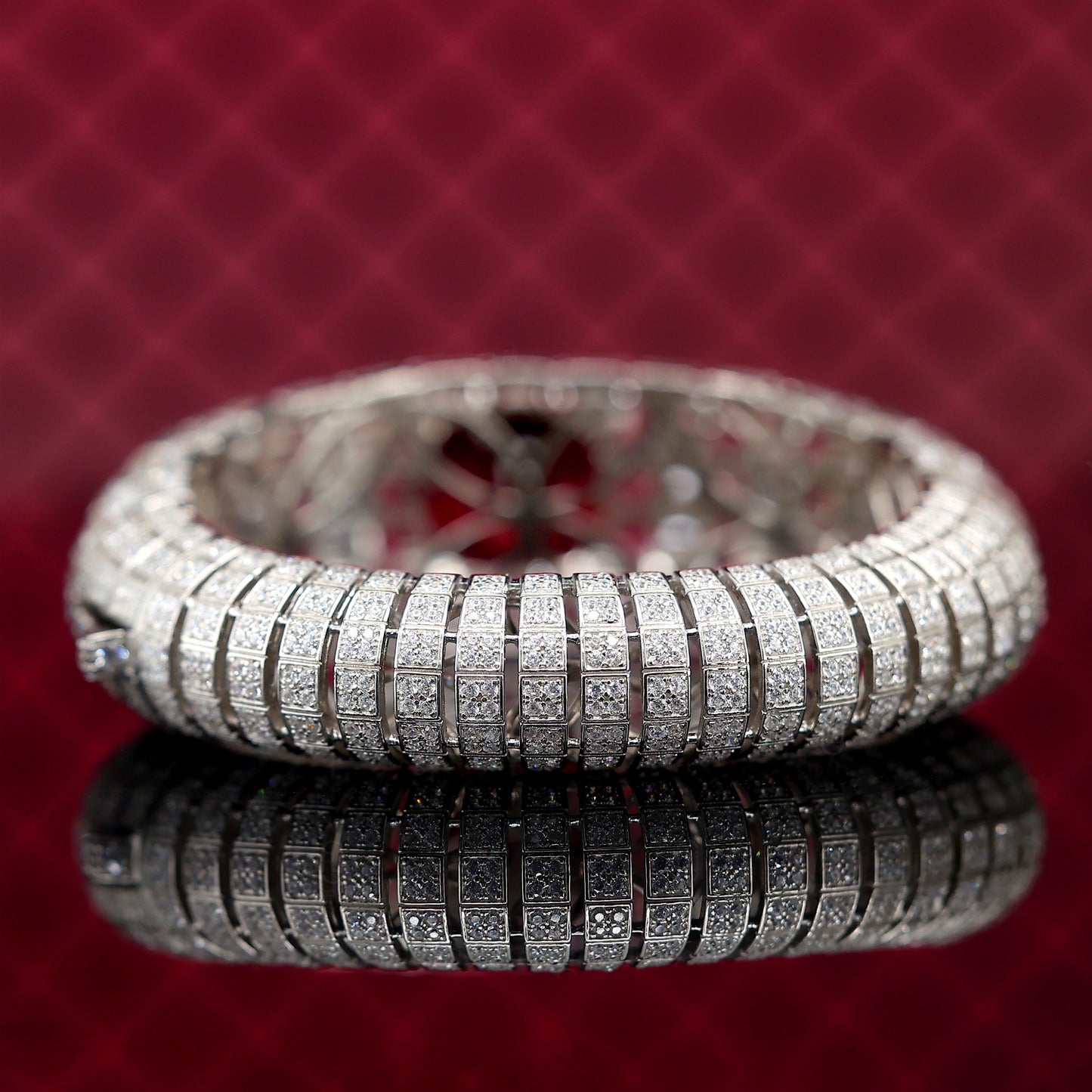 Christmas Promotion：Royal Red Art Deco Bangle