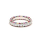 Rainbow collection: Modern "Colorful auspicious clouds" eternity band Ring (Unisex)