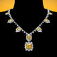 High Jewelry collection: Luxury "Yellow Icy Cubes" Red carpet jewelry Necklace