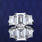 Wedding collection: Emerald-cut "Fantastic 3" Ring