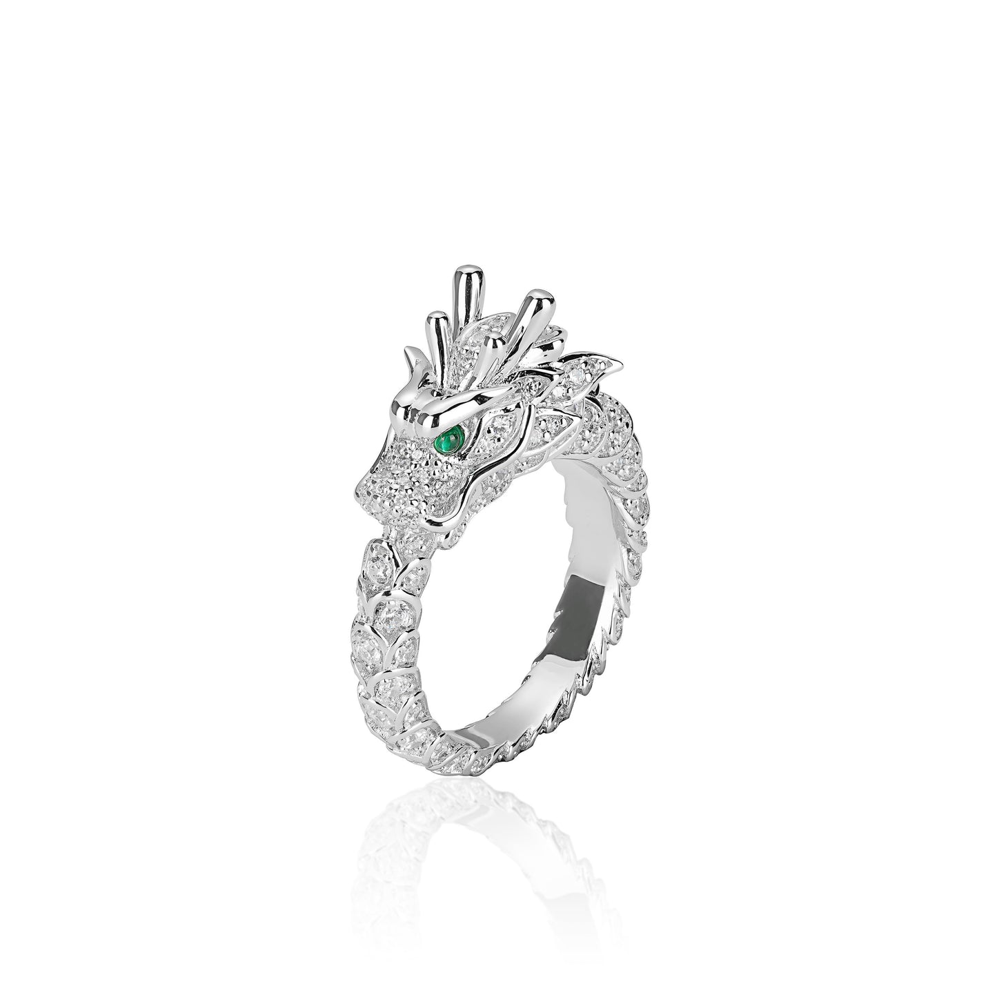 Showstopping: Luxury "One son of dragon" detailed ring
