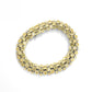 Fancy flexible yellow cluster tennischain bracelet