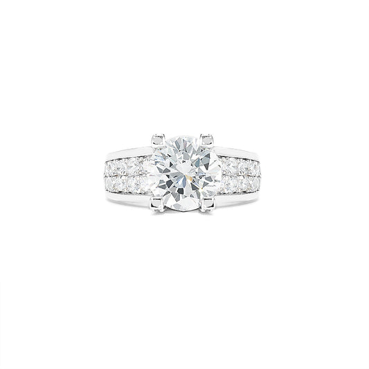 Promotion Wedding collection: W ring. Solitaire 3 carat