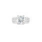 Promotion Wedding collection: W ring. Solitaire 3 carat