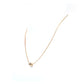 18K Yellow Gold plating Minimalist golden ball necklace, sterling silver.