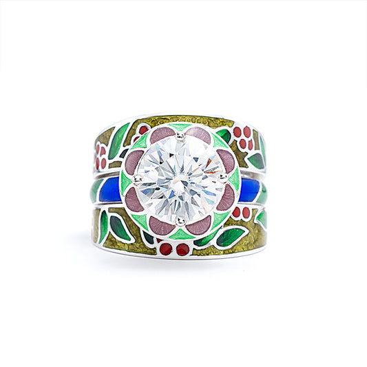 High Jewelry collection: Exclusive Multifunctional Ming fire enamel Ring