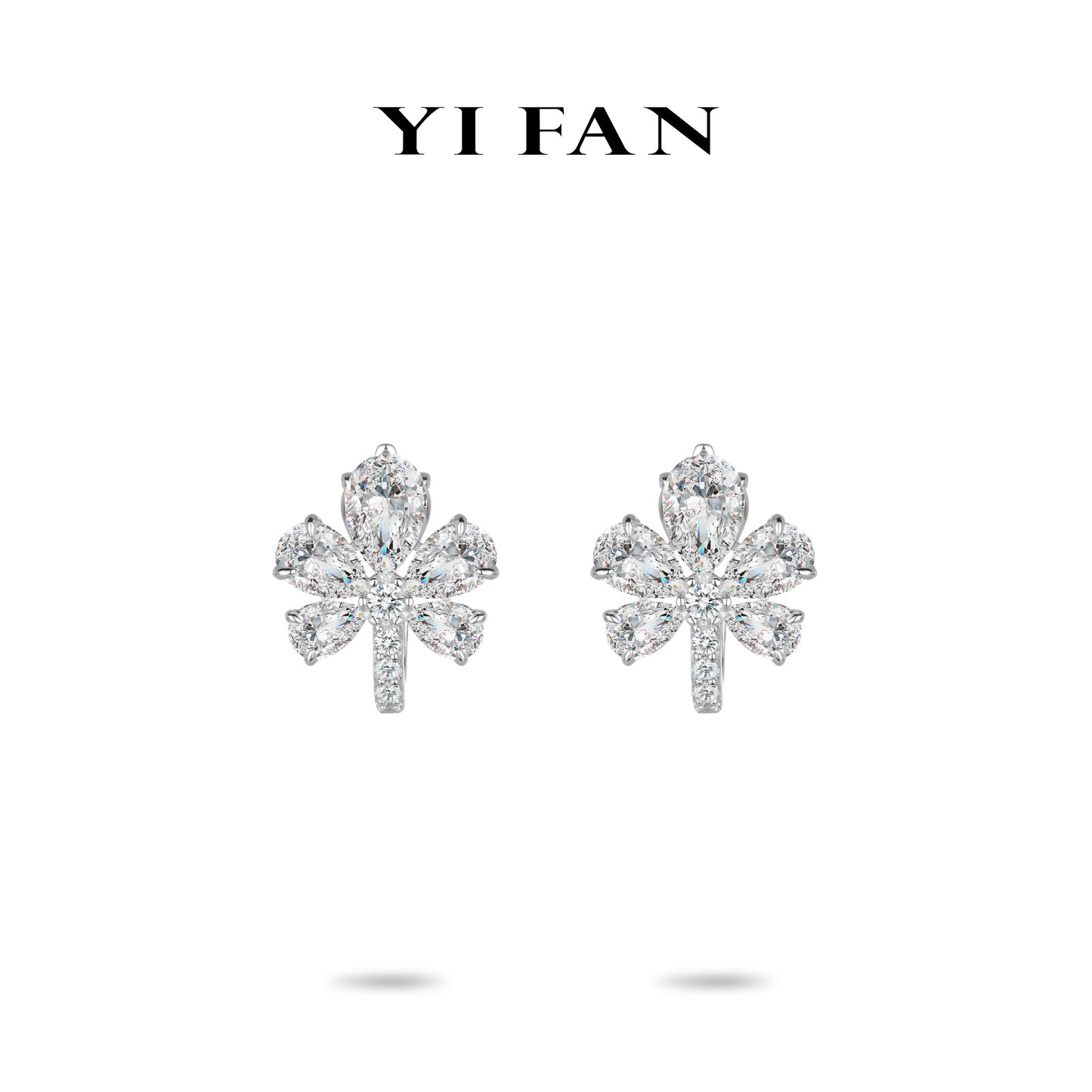 Ethereal Sparkle Collection: Modern "Icy Droplets " exquisite Earrings