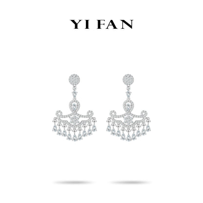 Elegant Heritage Collection: Vintage Style "Palace Chandelier" exquisite Earrings