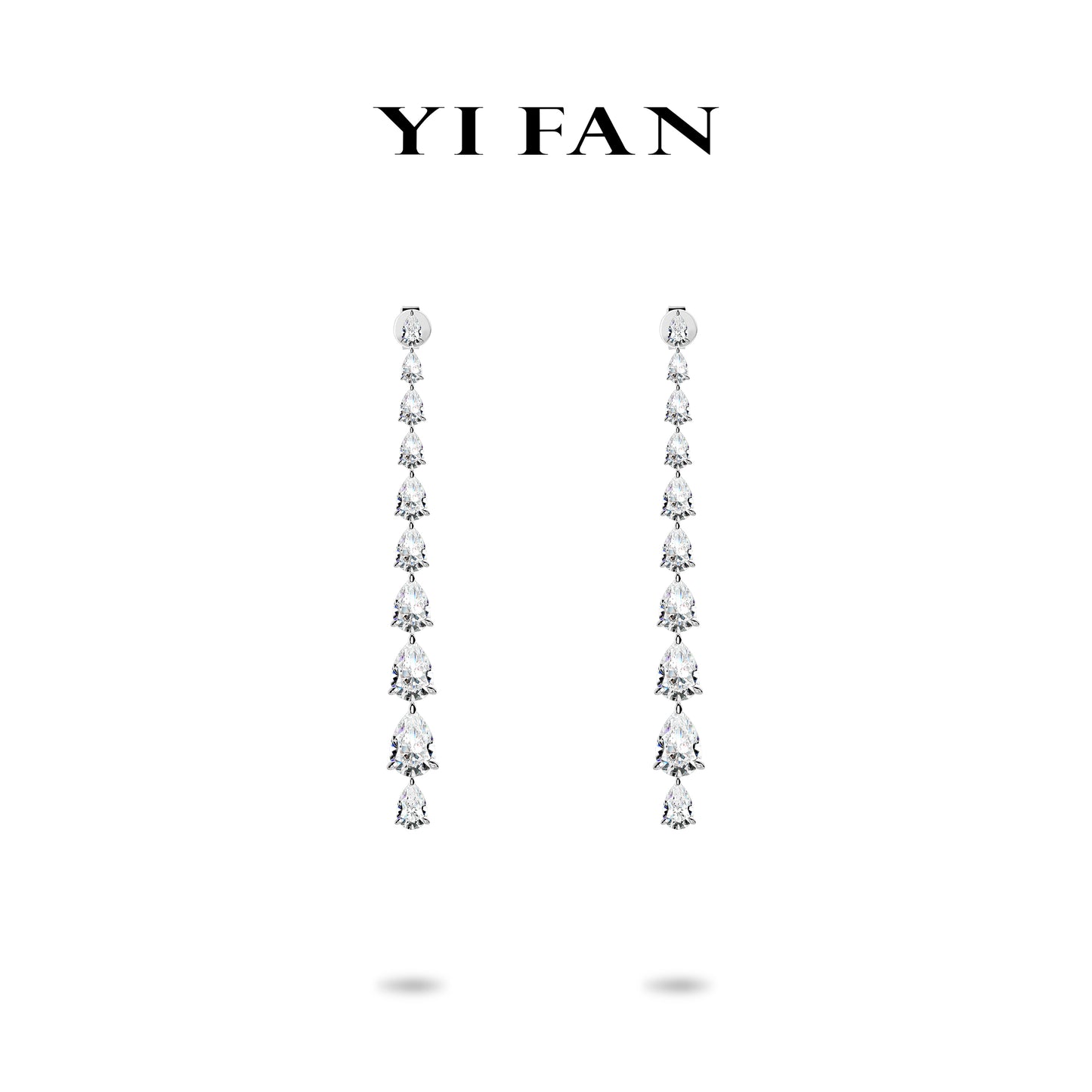 Ethereal Sparkle Collection: Modern "Icy Gradient Droplets " exquisite Dangle Earrings