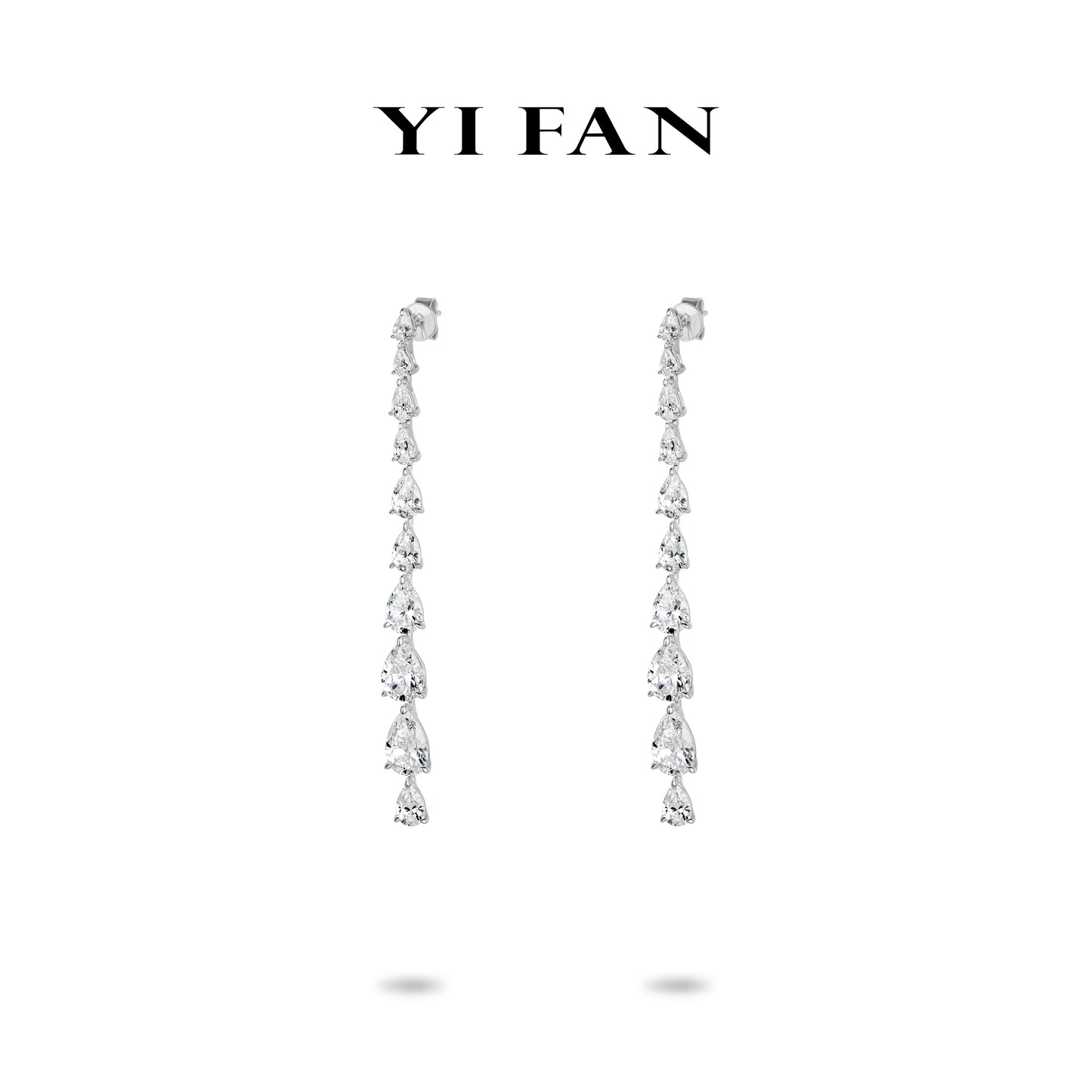 Ethereal Sparkle Collection: Modern "Icy Gradient Droplets " exquisite Dangle Earrings