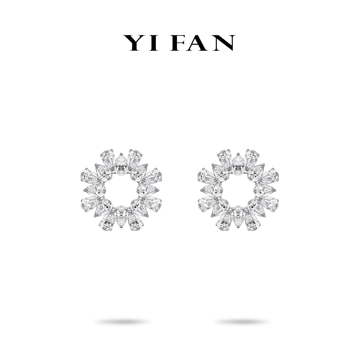 Ethereal Sparkle Collection: Modern "Cosmic Halo" exquisite Earrings