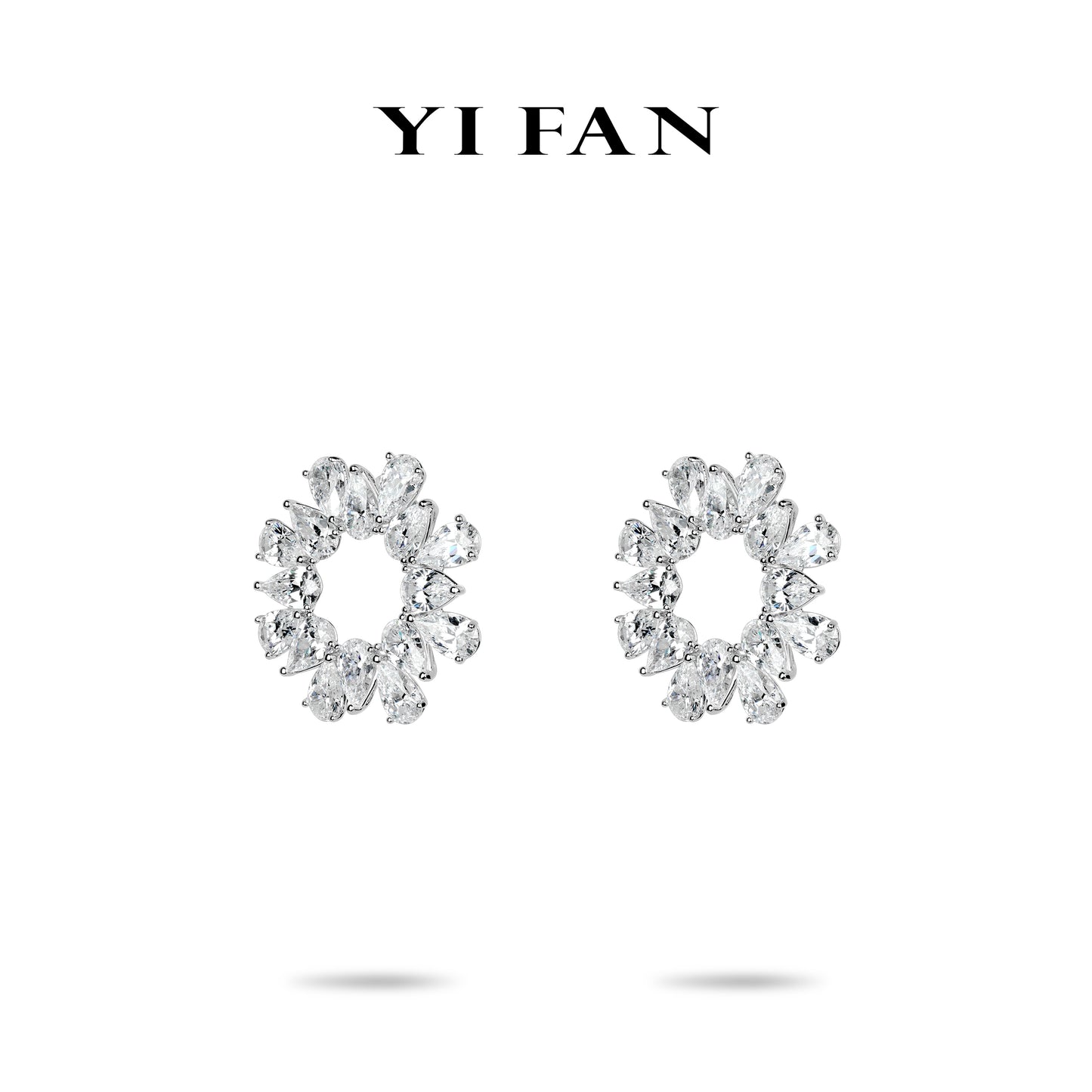 Ethereal Sparkle Collection: Modern "Cosmic Halo" exquisite Earrings