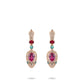 High Jewelry collection: Luxury “Dazzling Serpent” Earrings in Rose gold color