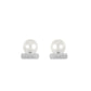 Pre-order design: White Pearl OT-shaped Earrings.