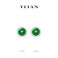 Welfare Exclusive: Green Jade "Amulet Safe Buckle" Earrings