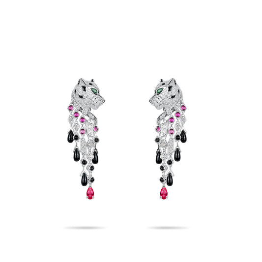 Pre-order Promotion design: Modern “Colourful Leopard” Tassel Earrings