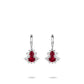 Welfare Exclusive: Modern "Red Wine Hulu with treasure" detailed dangle earrings