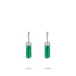 Pre-order Welfare Exclusive: Hand-made Green chalcedony beads Tassel dangle earrings