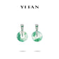 Pre-order High Jewelry collection: Premium Green Blossom Jade "Spring Mountain Amulet" Multi-purpose many Ways to wear Earrings Pendant