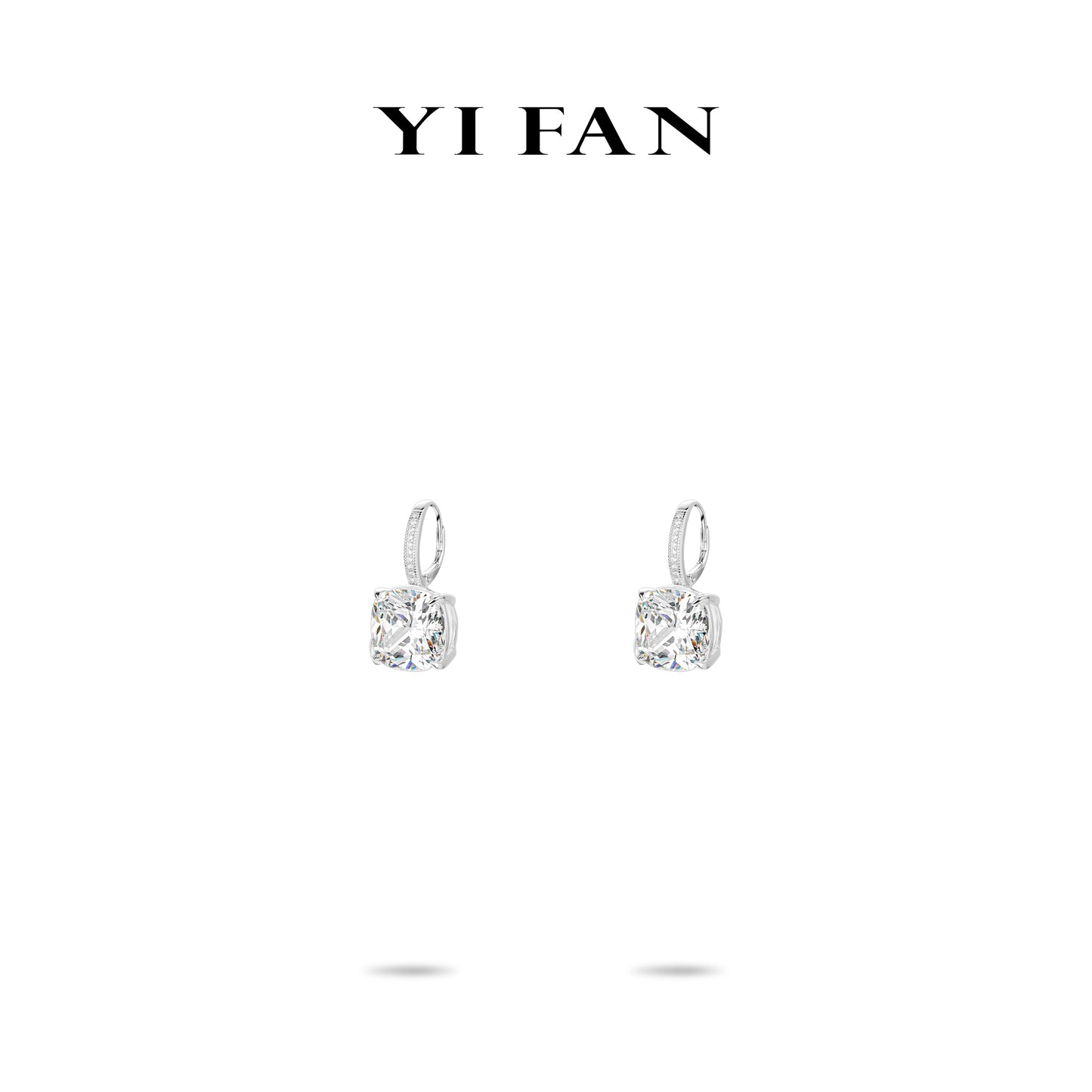 Wedding collection: Icy-cut "Modern Rock" Classic dangle Earrings