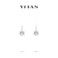 Wedding collection: Icy-cut "Modern Rock" Classic dangle Earrings