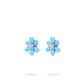 High Jewelry collection: Modern "Blue Sakura Petal" Earrings