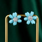 High Jewelry collection: Modern "Blue Sakura Petal" Earrings