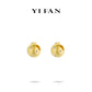 Golden time collection: Modern Italian drawing process "Golden Starlight" detailed Earrings