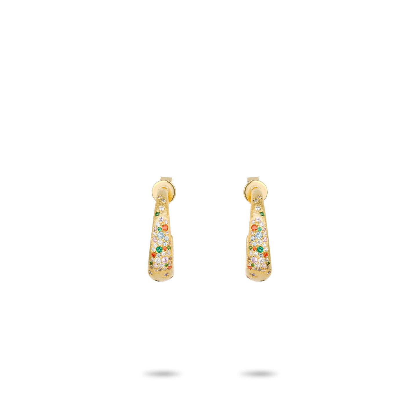 Golden time collection: Modern "Colorful Bright Starlights" detailed Earrings