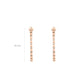 Rose-gold Fever collection: Modern "Rose Honeycomb" CNC Hoop Earrings (XL size)