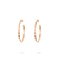 Rose-gold Fever collection: Modern "Rose Honeycomb" CNC Hoop Earrings (XL size)