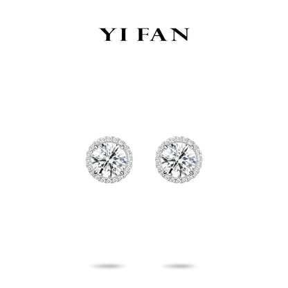 Wedding collection: Brilliant Fire-works "Parisian Stars" detailed Engagement/Wedding Ear Studs (5 carat each)