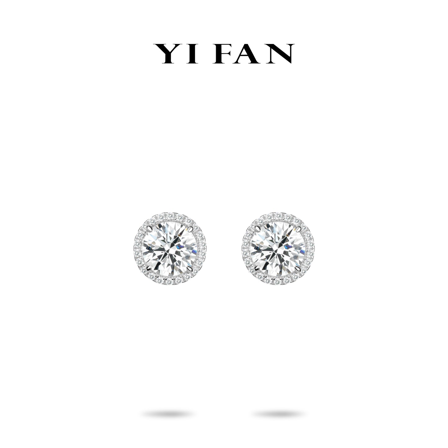 Wedding collection: Brilliant Fire-works "Parisian Stars" detailed Engagement/Wedding Ear Studs (5 carat each)