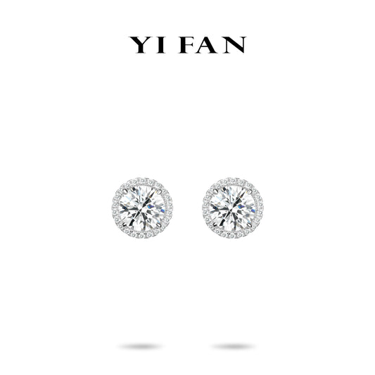 Wedding collection: Brilliant Fire-works "Parisian Stars" detailed Engagement/Wedding Ear Studs (5 carat each)