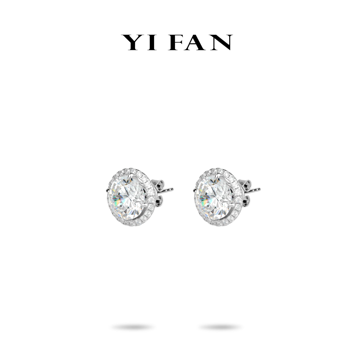 Wedding collection: Brilliant Fire-works "Parisian Stars" detailed Engagement/Wedding Ear Studs (5 carat each)