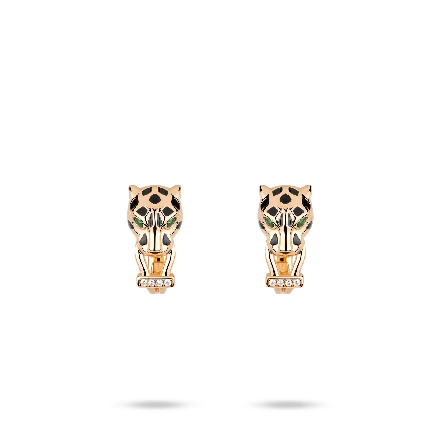 Animal collection: Modern "Champagne Golden Leopard" detailed Earrings