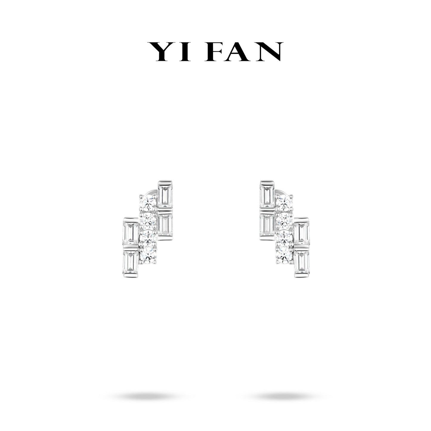 Welfare exclusive Minimalist collection: Modern"Brilliant Sugar rocks & beans" delicate Ear Studs
