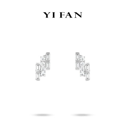 Welfare exclusive Minimalist collection: Modern"Brilliant Sugar rocks & beans" delicate Ear Studs