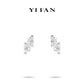 Welfare exclusive Minimalist collection: Modern"Brilliant Sugar rocks & beans" delicate Ear Studs