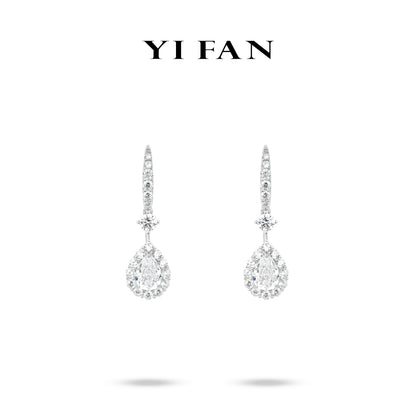 Minimalist collection: Modern"Dynamic Water Droplets" delicate dangle Earrings